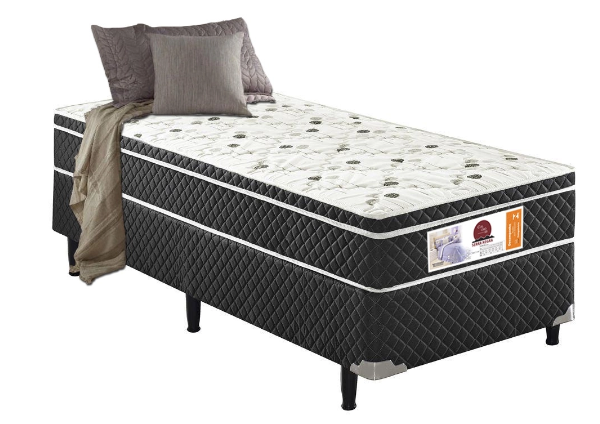 Cama Box Solteiro Ortopédica Serra Negra 88x188x40 Inmetro