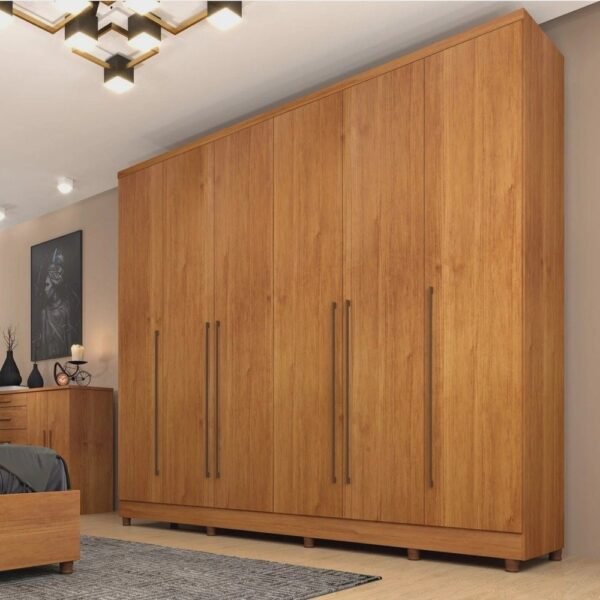 Guarda Roupa Casal 6 Portas 8 Gavetas com Pés Portugal 270cm Espresso Móveis